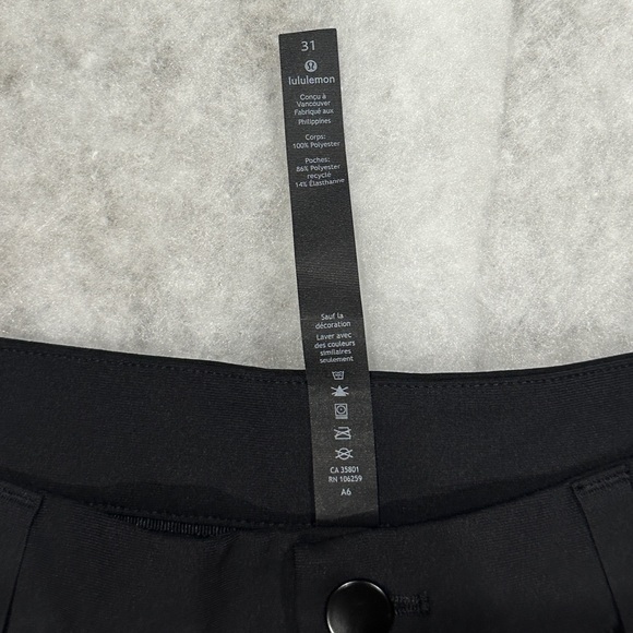 Luluemon ABC Commission Classic Fit - 31x10 - Picture 6 of 7